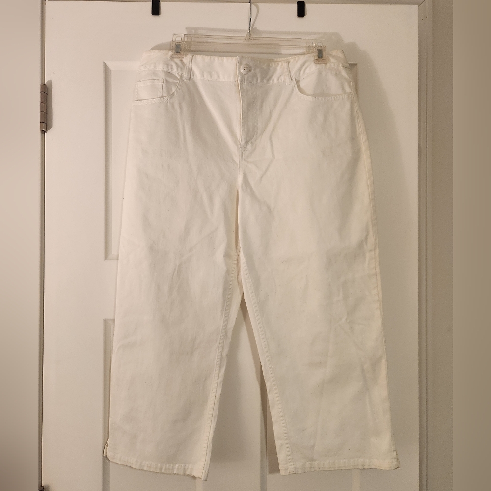Coldwater Creek Cream Denim Pants